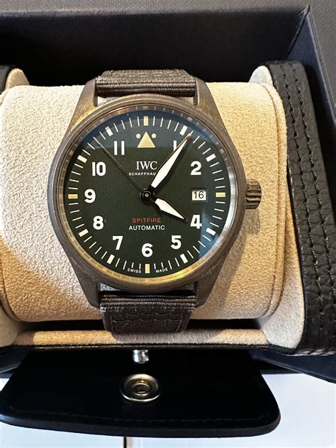 iwc spitfire bronze 39mm|iwc bronze spitfire review.